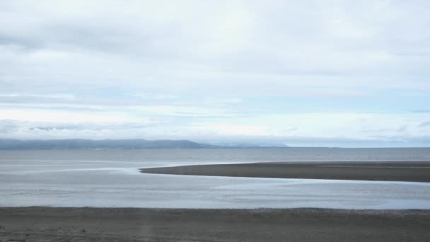 Storm clouds forming over sea — Stock Video