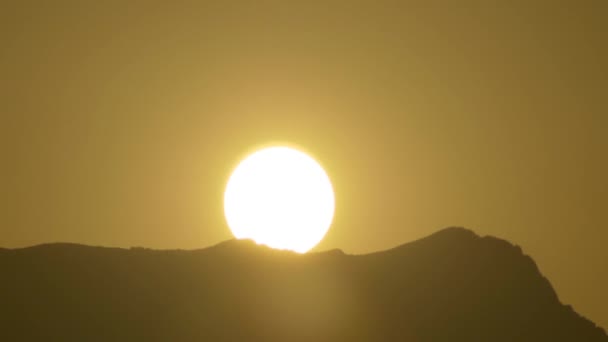 Schöner Zeitraffer bei Sonnenuntergang — Stockvideo