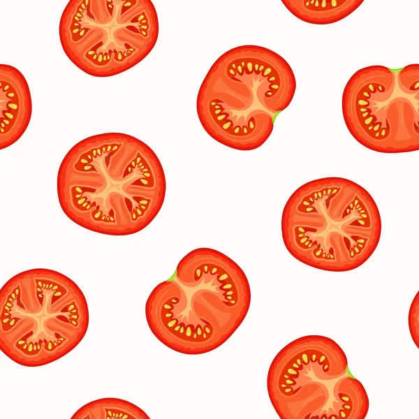 Fondo vectorial con tomates . — Vector de stock