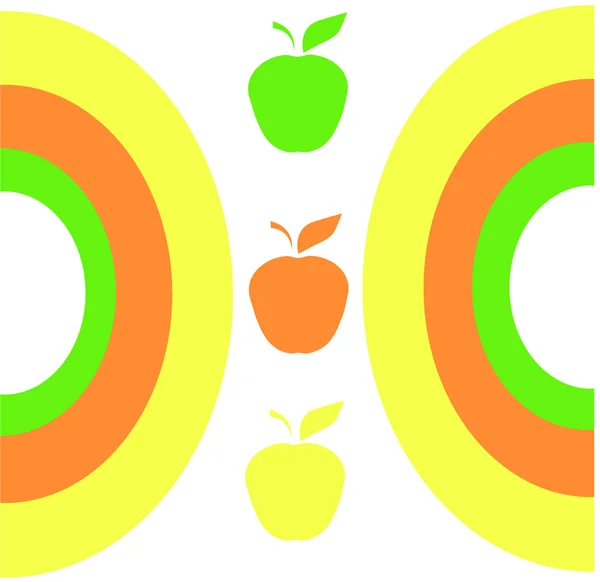 Bezszwowe tło żółte odcienie pomarańczowy i zielony — Wektor stockowy
