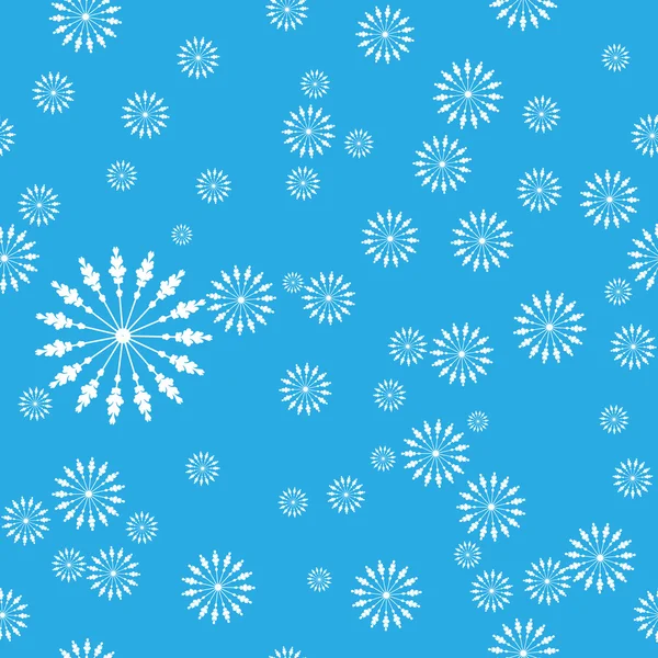 Modèle sans couture de cercles ajourés sur un fond bleu — Image vectorielle