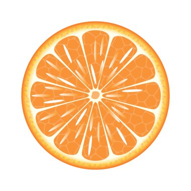 turuncu beyaz zemin üzerinde bir kesim