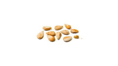 Rambutan Tohumları Beyaz Arkaplanda İzole Edildi