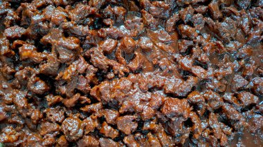 Pişmiş Biftek Yakın Doku Arkaplanı