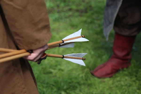 Archer médiéval en plein air — Photo