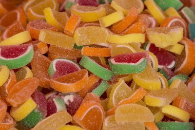 Jöle şekerler farklı renklerde