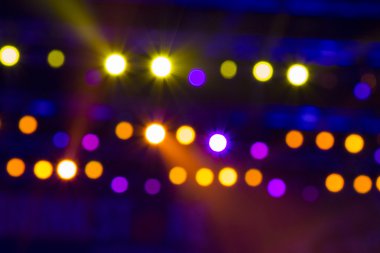 Ufuk sahne ışıkları, bokeh     