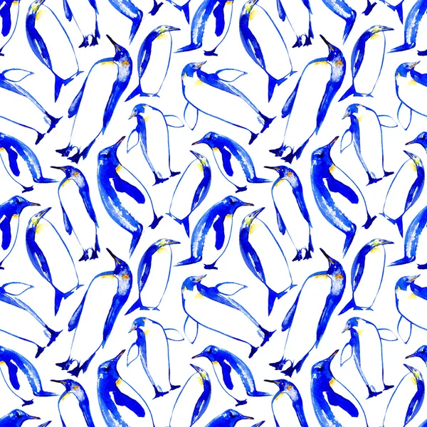 Penguenler seamless modeli.