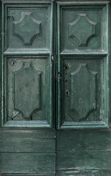 城のヴィンテージ木製のドア 古い木製の背景 — ストック写真