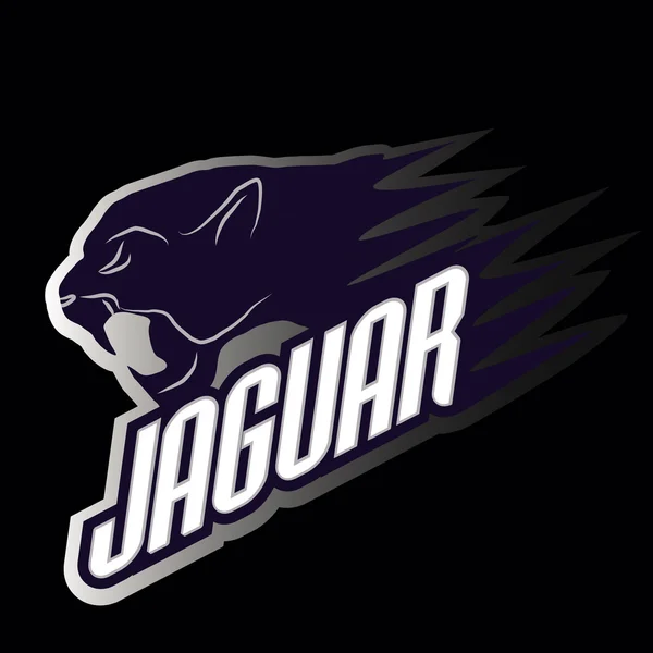 Hoofd Jaguar professioneel logo voor een club — Stockvector