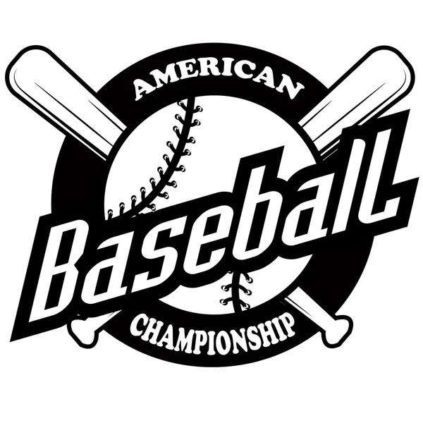 Επαγγελματικό λογότυπο τουρνουά μπέιζμπολ — Διανυσματικό Αρχείο