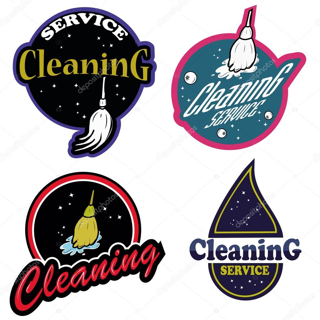 Cleaning service logo professional