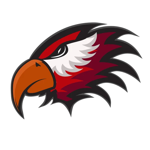 Professional sports logo hawks — Stock Vector