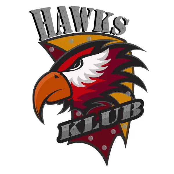 Profi sport logo hawks — Stock Vector