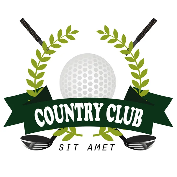 Professionelles Logo von Golfclub-Etiketten und Emblemen — Stockvektor