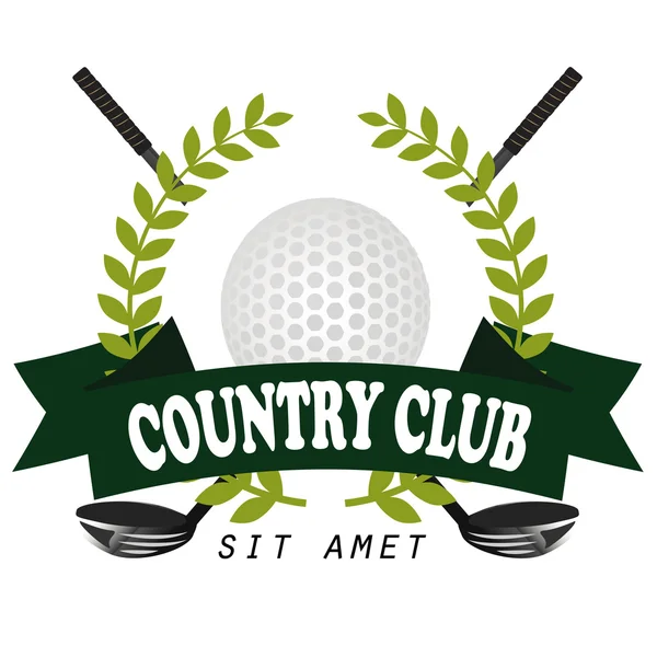 Golf kulübü etiketleri ve Amblemler profesyonel logo