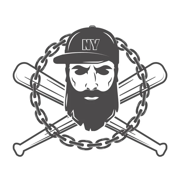 Emblema vettoriale hipster — Vettoriale Stock