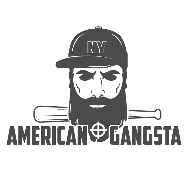 Amerikan gangsta vektör logosu 
