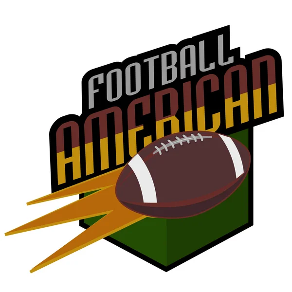 Loghi di football americano retro — Vettoriale Stock