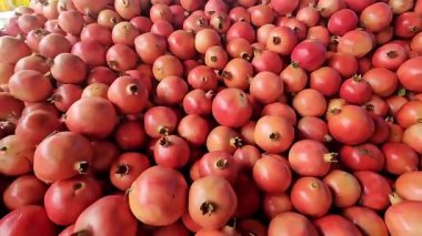 Taze nar ihracatı ve toptan dağıtımı, yerli ve uluslararası pazarlar için büyük çaplı meyve arzını gösteriyor. Tarım ve gıda lojistik görselleri için ideal.