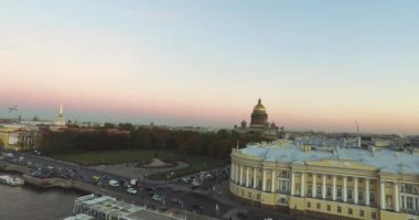 Şehir St-Petersburg Rusya Üstten Görünüm