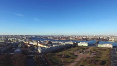 St-Petersburg şehir binaların üzerinde Üstten Görünüm