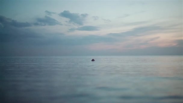 Νεαρός άνδρας που αναδύεται από τα νερά — Αρχείο Βίντεο