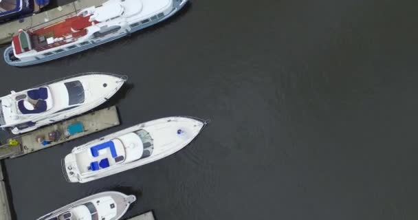 Mariée heureuse et marié sur un yacht — Video