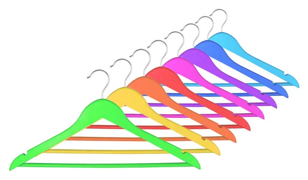 renkli elbise askıları