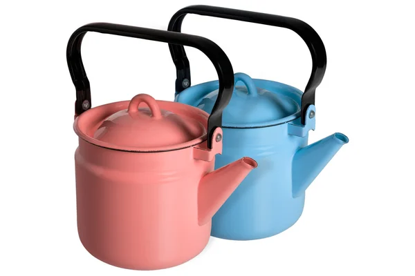 Kırmızı ve mavi su ısıtıcısı