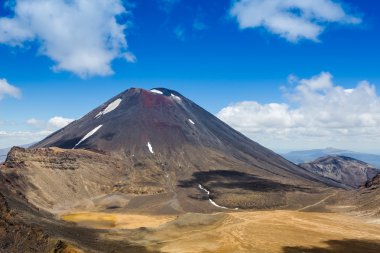 Mt. Ngauruhoe, North Island, Yeni Zelanda 