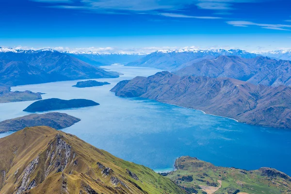 Lago Wanaka e Mt Aspiring — Fotografia de Stock