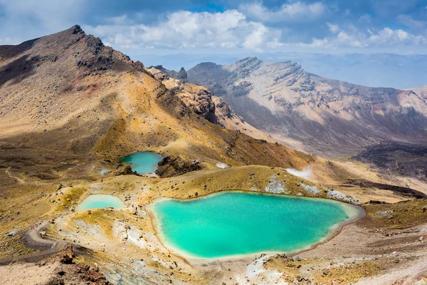 Emerald Lakes ib Nova Zelândia — Fotografia de Stock