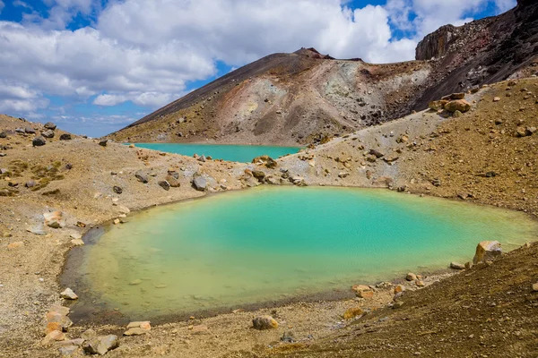 Emerald Lakes ib Nueva Zelanda — Foto de Stock