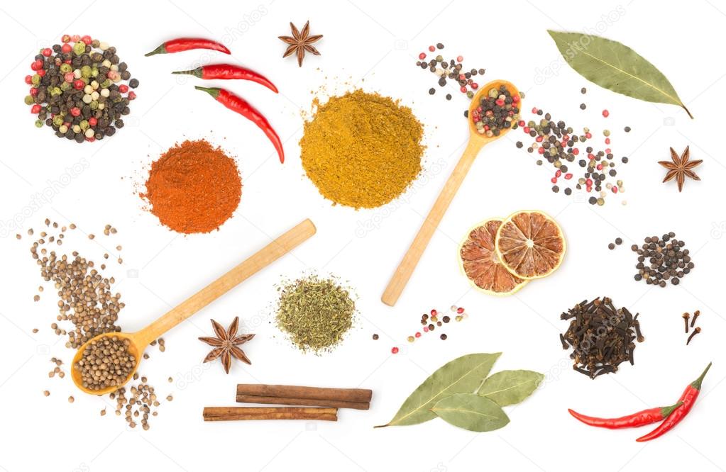 Colorful spices and herbs — Stock Photo © OlyPhotoStories 107632914