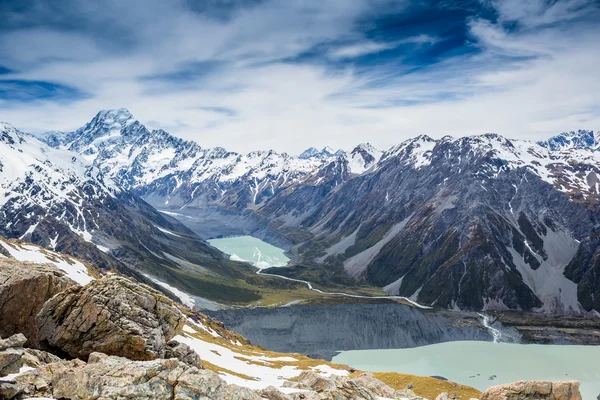 Majestátní pohled na Mount Cook — Stock fotografie