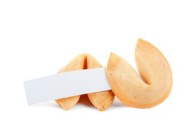 fal kurabiyesi boş notu ile 