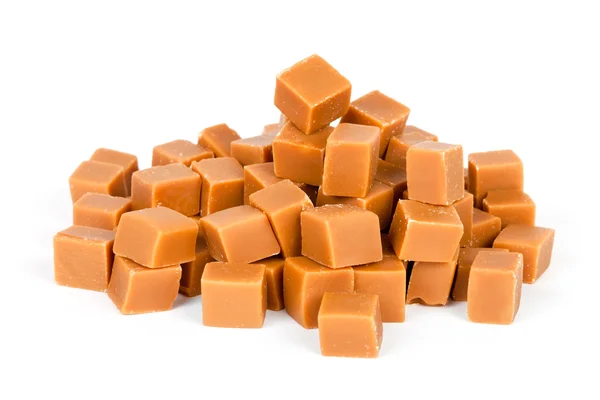 Cubi di caramello pila — Foto Stock