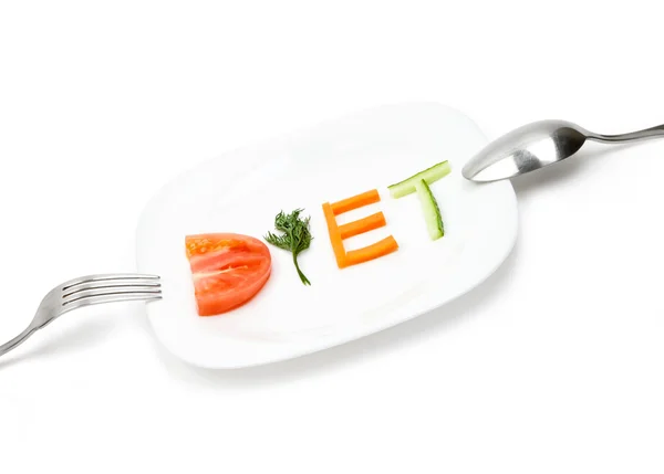 Словосочетание диета из овощей — стоковое фото