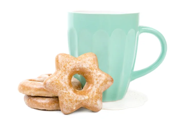 Чашка чаю і печиво — стокове фото