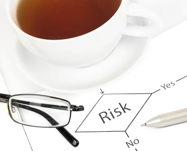 Planejamento do risco comercial — Fotografia de Stock