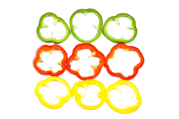 Bell peppers slices 