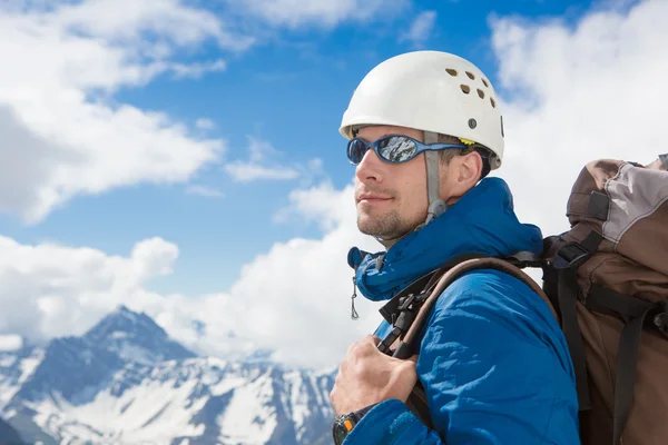 Bergsteiger im Winter — Stockfoto