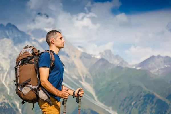 Wanderer genießen Aussicht — Stockfoto