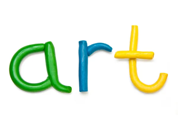 Letters from  plasticine,  word art — Stock Photo, Image