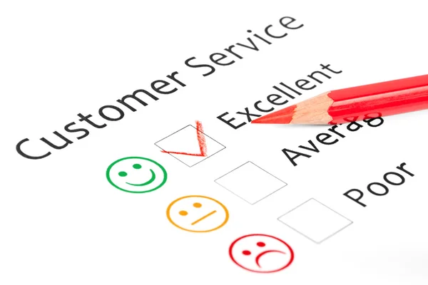 Customer service formulier — Stockfoto