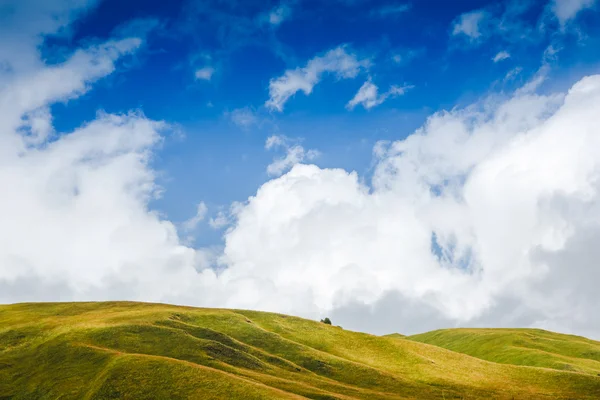 Hill stock image. Image of field, blue, freshness, cloudscape - 13264359