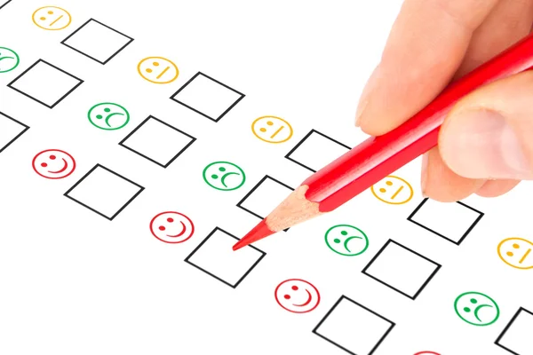 Customer satisfaction questionnaire — Stock Photo, Image