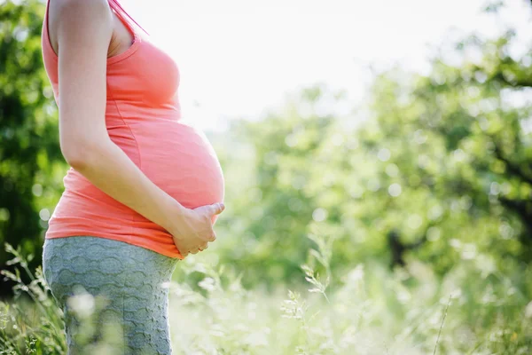 Zwangerschap, moederschap en nieuwe familie concept — Stockfoto