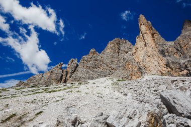 Ulusal Park Tre Cime di Lavaredo. Dolomitler, Güney Tyrol. İtalya, Avrupa